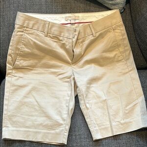 Banana Republic Tan Bermuda Shorts Classic Cotton Blend